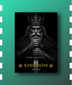 Fiction book cover design example