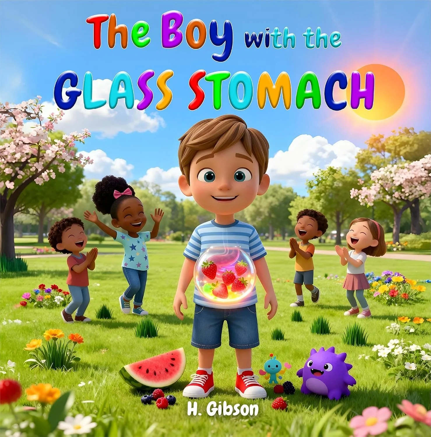 The Boy with The Glass Stomach book cover by Haman Gibson, Children's & Picture Books example