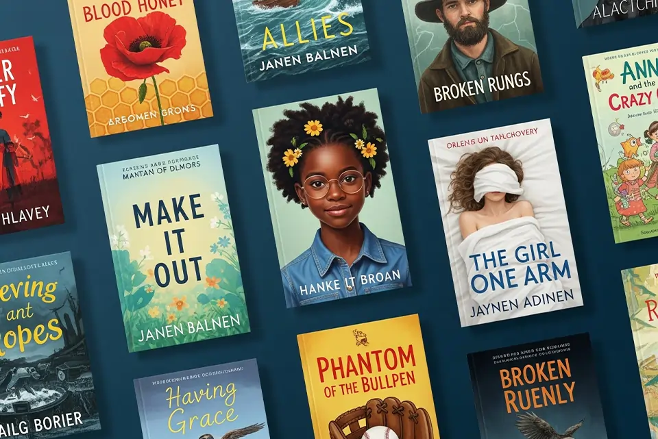 Professional book cover design showcasing visual appeal and creativity