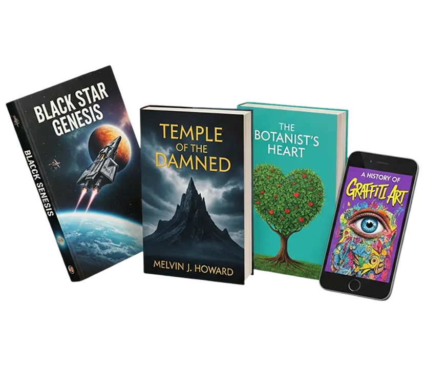 Custom book cover design capturing the essence of the story